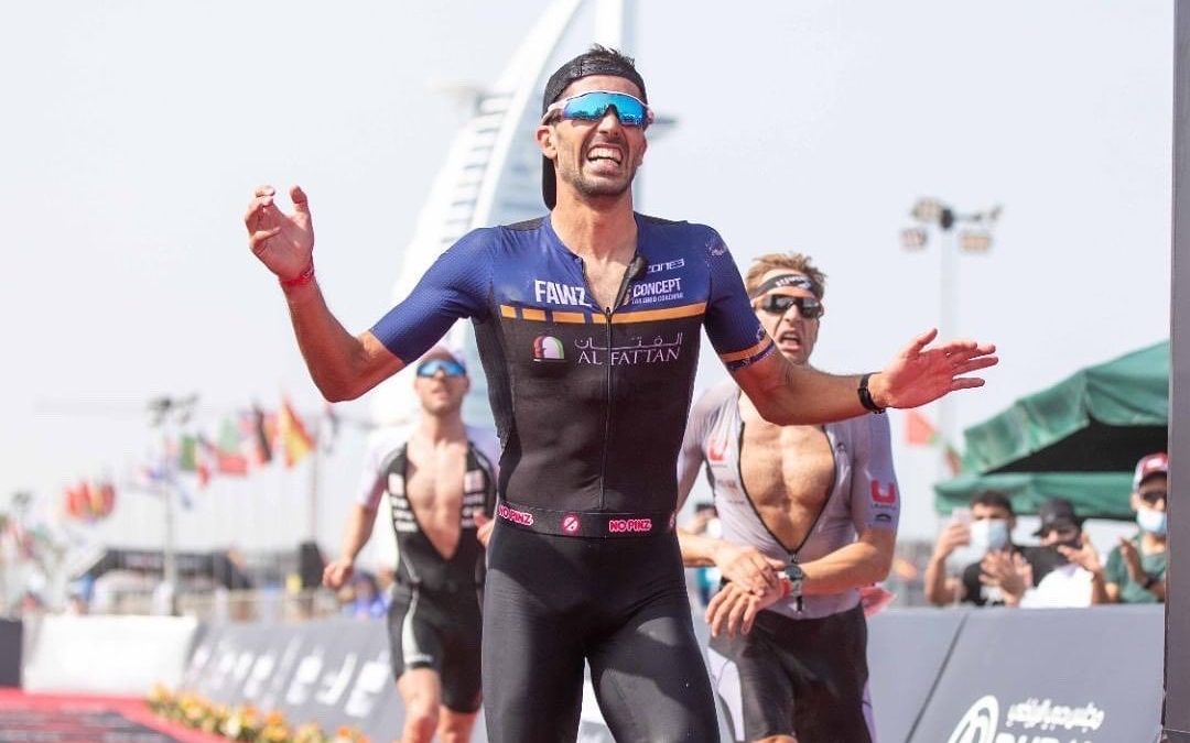 Eborense Filipe Azevedo subiu ao pódio do Ironman 70.3 Dubai