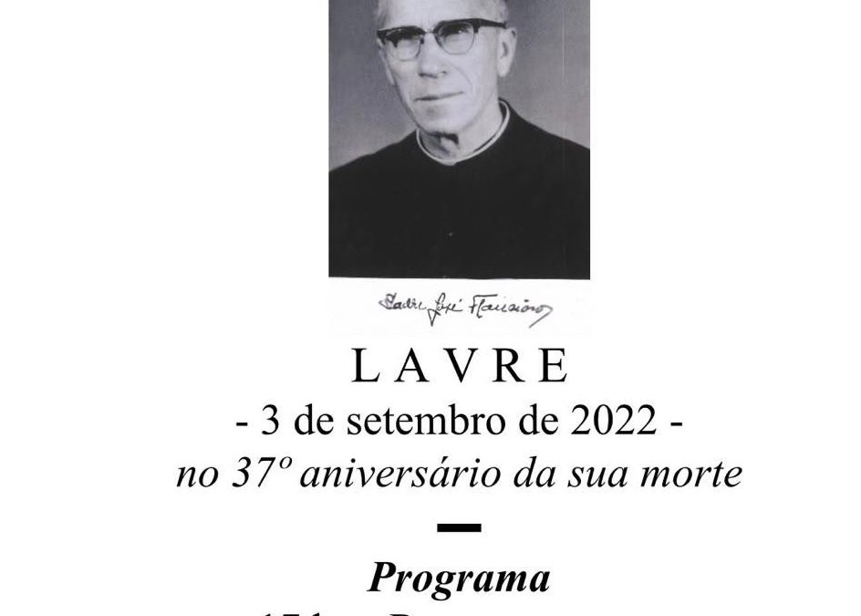 3 de setembro, em Lavre: Inauguração do Busto em memória do P. Flausino