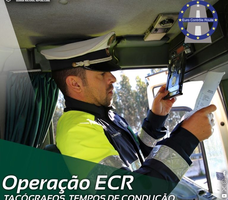 6 a 12 de novembro: GNR realiza Operação “ECR 2023 – Tacógrafos e tempos de condução e repouso”