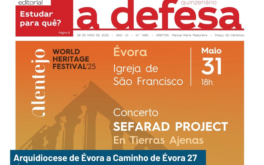 Jornal “a defesa” – 28 de Maio de 2025 (impressa)
