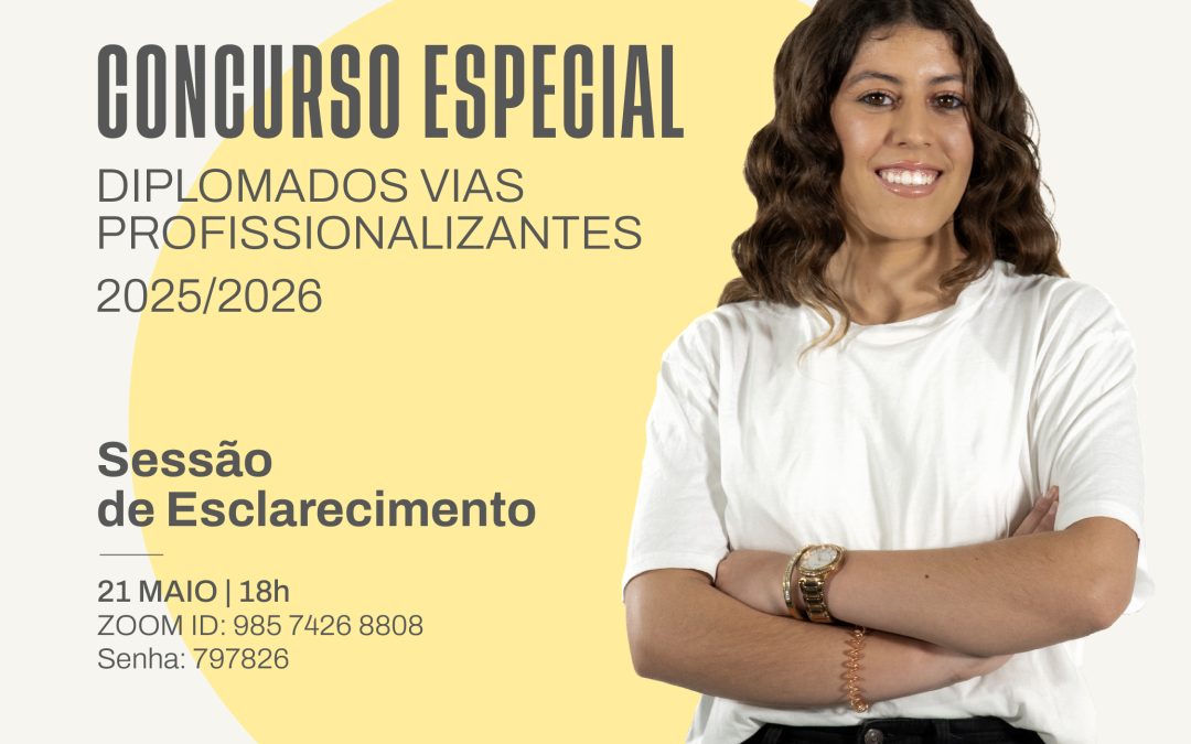 21 de maio, às 18h: Politécnico de Portalegre promove sessão de esclarecimento sobre acesso às licenciaturas para alunos dos cursos profissionais