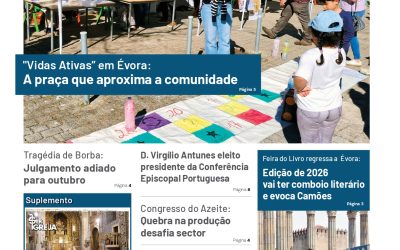 Capas das edições impressas de 16 de abril de 2026 do jornal “a defesa” e do suplemento “Ser Igreja Évora”.