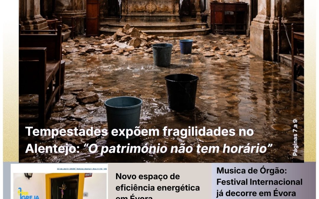 Capas das edições impressas de 22 de abril de 2026 do jornal “a defesa” e do suplemento “Ser Igreja Évora”.