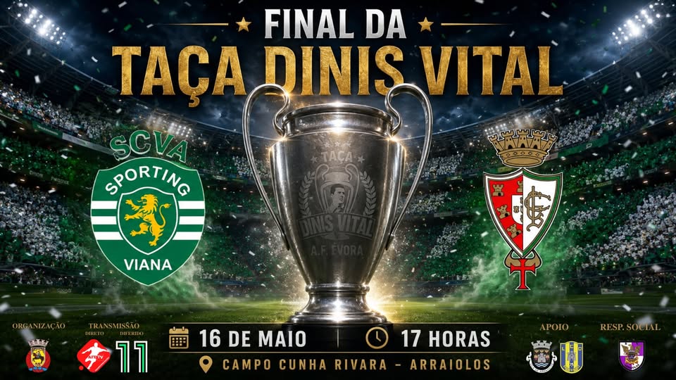 Final da Taça Dinis Vital junta SC Viana do Alentejo e Lusitano “B” em Arraiolos