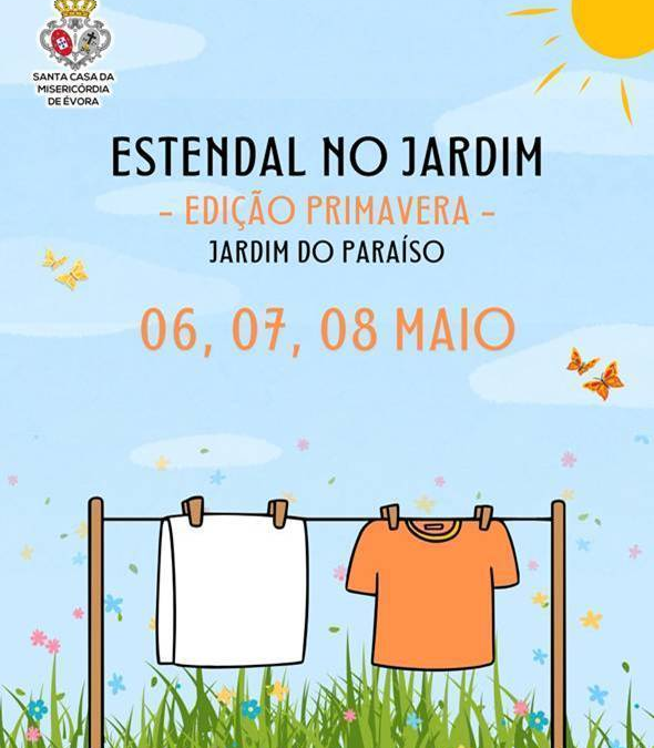 Estendal solidário no Jardim do Paraíso em Évora